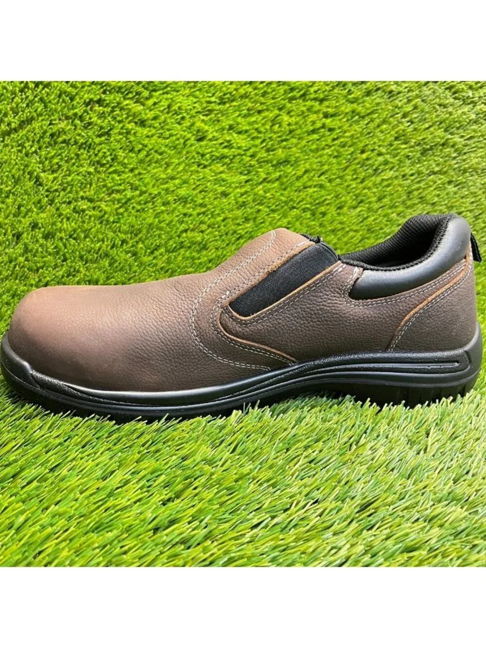 Avenger Foreman Mens Size 13 Brown Black Leather Composite Toe Safety Work Shoes